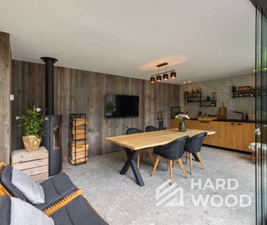 Закрытая беседка с барбекю и остеклением №6 - фото 1339