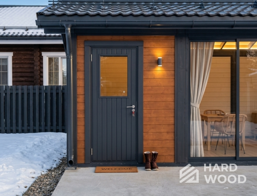 Беседка из дерева с окнами в пол №95 - фото 2262